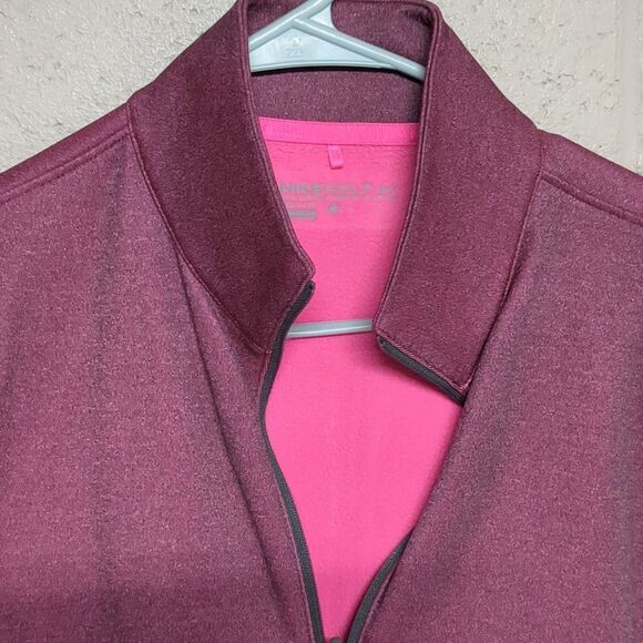 Nike Golf Women's Pink and Burgundy Half-Zip Pullover Size Medium - Picture 4 of 5